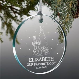 My Very First Christmas Precious Moments® Premium Personalized Glass Ornament - 48325-P