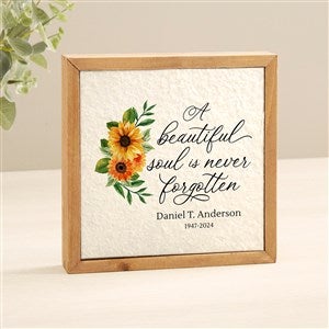 Beautiful Soul Memorial Personalized Pulp Paper Sign 6x6 - 48345-S