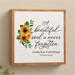 Beautiful Soul Memorial Personalized Pulp Paper Sign 10x10 - 48345-M