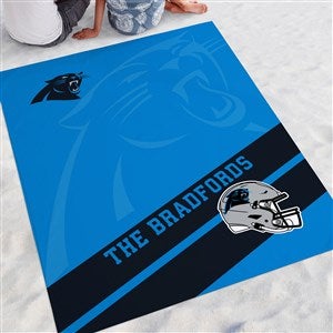 NFL Carolina Panthers Personalized Beach Blanket - 48377