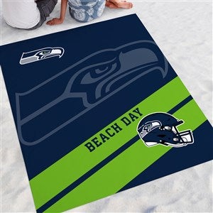 NFL Seattle Seahawks Personalized Beach Blanket - 48406
