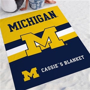 NCAA Michigan Wolverines Personalized Beach Blanket - 48411