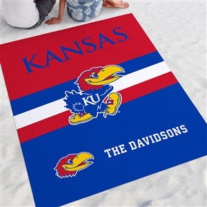 NCAA Kansas Jayhawks Personalized Beach Blanket - 48419