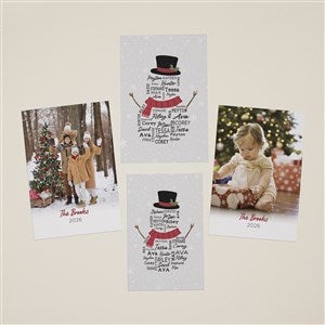 Snowman Repeating Name Replacement Lantern Panels - 48436-S