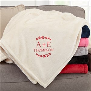 Their Initials Personalized 50x60 Beige Fleece Blanket - 48465-SI