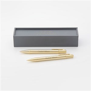 Engraved Reflections Gold Pen and Pencil Set - 48487
