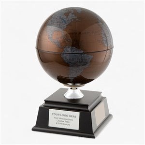 Engraved Logo Copper Solar Globe - 48539