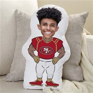 NFL San Francisco 49ers Personalized Photo Character Throw Pillow - 48699