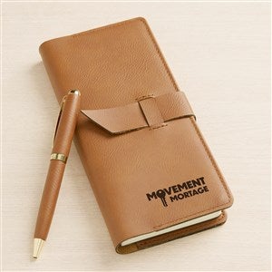 Personalized Logo Leatherette Pocket Journal - 48710