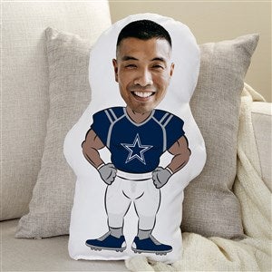 NFL Dallas Cowboys Personalized Photo Character Throw Pillow - 48715
