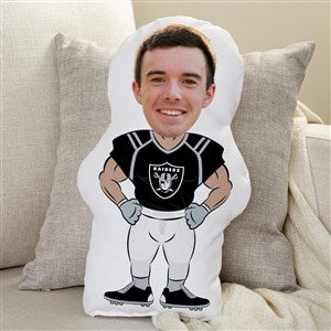 Las Vegas Raiders Personalized Photo Character Throw Pillow - 48717