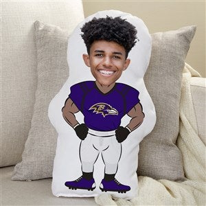 Baltimore Ravens Personalized Photo Character Throw Pillow - 48727