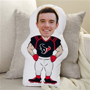Houston Texans Personalized Photo Character Throw Pillow - 48732