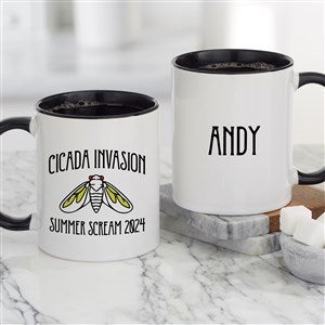 Cicada Invasion Personalized Coffee Mug 11oz.- Black - 48764-B