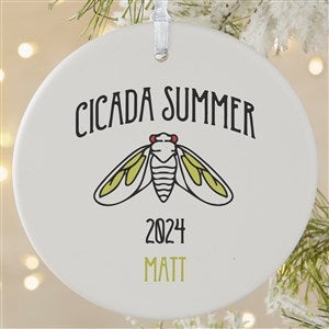Cicada Invasion Personalized Ornament- 3.75" Matte - 1 Sided - 48766-1L
