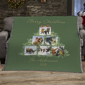 Holiday Moments Personalized Christmas 56x60 Woven Throw Blanket - 48800-A