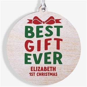 Best Christmas Gift Personalized Wood Baby Ornament - 48812-1W