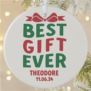 Best Christmas Gift Personalized Baby Ornament- 3.75 Matte - 1 Sided - 48812-1L