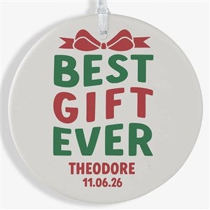 Best Christmas Gift Personalized Baby Ornament- 3.75 Matte - 1 Sided - 48812-1L