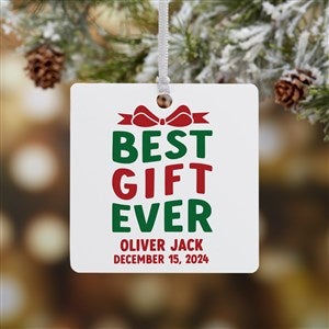Best Christmas Gift Personalized Baby Ornament- 2.75 Metal - 1 Sided - 48812-1M