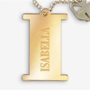 Initial and Name Personalized Acrylic Keychain - Gold - 48861-G