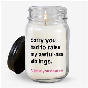 Awful-Ass Kids Personalized Mason Jar Candle - 48868