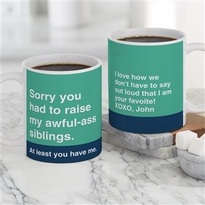 Awful Ass Kids Personalized Mom Coffee Mugs 11 oz.- White - 48879-S
