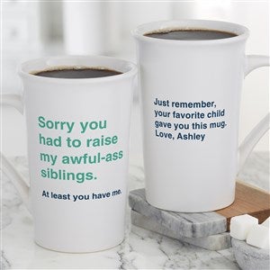 Awful Ass Kids Personalized Mom Coffee Mugs 16 oz.- White - 48879-U