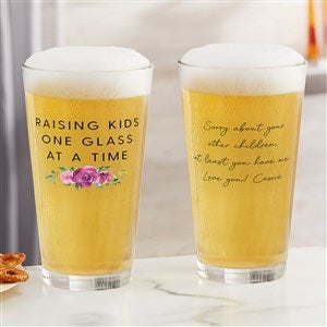 Raising Kids Personalized Mom 16oz. Pint Glass - 48890-G