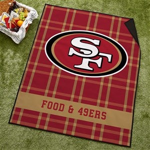 NFL Philadelphia Eagles Personalized Plaid Picnic Blanket - 48895