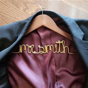Custom Name Wedding Hanger - Groom - 48986D-G