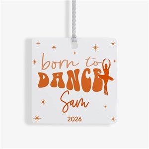 Dance Personalized Square Photo Ornament- 2.75quot; Metal - 1 Sided - 49002-1M