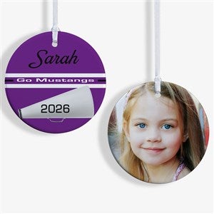 Cheer Personalized Photo Ornament- 2.85quot; Glossy - 2 Sided - 49003-2S
