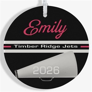 Cheer Personalized Ornament-3.75quot; Matte - 1 Sided - 49003-1L