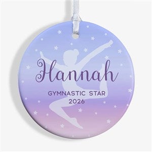 Gymnastics Personalized Christmas Ornament - Glossy - 49004-1S