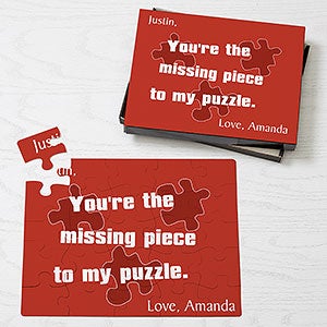 Missing Piece Personalized 25 Piece Puzzle - 4903-25