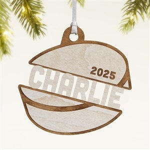 Hockey Personalized Wood Ornament- Whitewash - 49049-W
