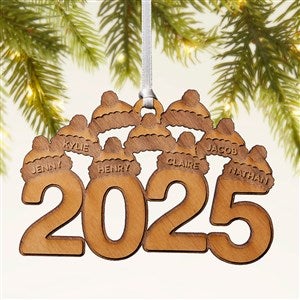 2025 Personalized Wood Ornament- Natural - 49079-N