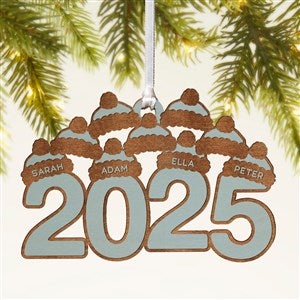 2025 Personalized Wood Ornament- Blue Stain - 49079-B