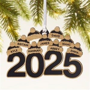 2025 Personalized Wood Ornament- Black - 49079-BLK