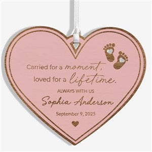 Baby Memorial Personalized Wood Ornament - Pink - 49080-P