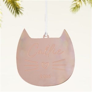 Cat Personalized Acrylic Ornament - Rose Gold - 49084-RG