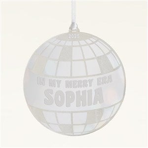 Disco Personalized Acrylic Ornament- Silver - 49087-S