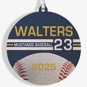 Baseball Personalized Ornament-3.75quot; Wood - 1 Sided - 49091-1W