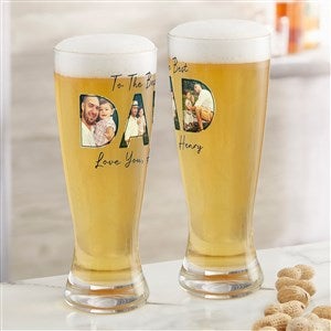 Memories with Dad Personalized Photo 20oz. Pilsner Glass - 49103-P