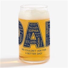 Dad Repeating Name  Personalized 16oz. Beer Can Glass - 49106-B