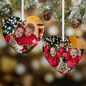 Picture Perfect Personalized Heart Ornament- 3.25quot; Glossy - 2 Sided - 49126-2