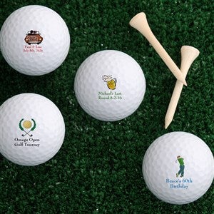 Personalized Golf Balls - Custom Text - 4913-B