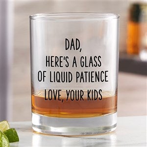 Liquid Patience Personalized Whiskey Glass - 49193