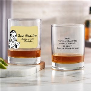 Best.Dad.Ever. Personalized Whiskey Glass - 49195